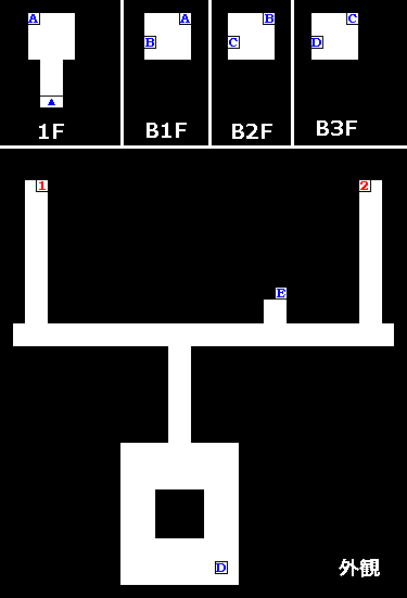 �W���h�[���{1F����B3F�ƊO�ς̃_���W�����}�b�v