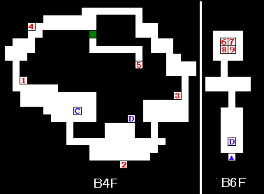 ���b�̓��AB4F/B5F/B6F�̃_���W�����}�b�v