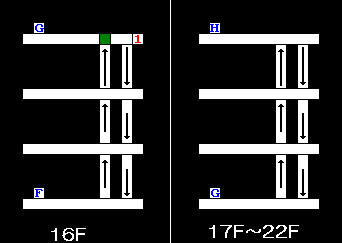����̂Ƃ�16F�`22F�̃_���W�����}�b�v