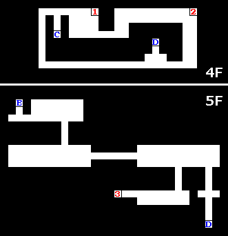 ���̓��A4F/5F�̃_���W�����}�b�v
