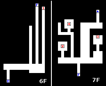 ���̓��A6F/7F�̃_���W�����}�b�v