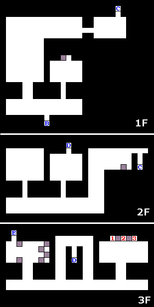 �]�ˏ�1F/2F/3F�̃_���W�����}�b�v