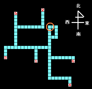 ��˂̃_���W�����̃}�b�v